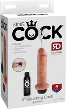 Load image into Gallery viewer, Pipedream King Cock 6&#39;&#39; Squirting Cock Dildo Ejaculating Dong (Flesh)

