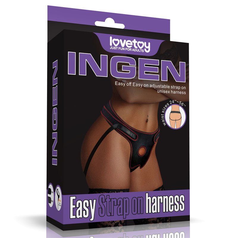 Lovetoy Ingen Easy Strap-On Harness Adjustable Unisex for Suction Cup Dildo