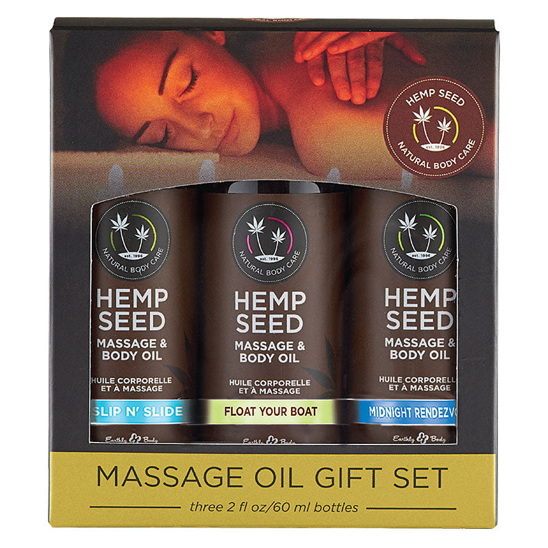 Hemp Seedl Massage Oil Gift Set
