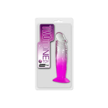 Load image into Gallery viewer, Two Tone 7" PVC Dong in Clear/Purple
