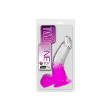 Load image into Gallery viewer, Two Tone 6" PVC Dong in Clear/Purple
