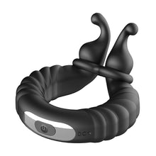Load image into Gallery viewer, F-24: TEXTURED VIBRATING COCKRING - BLACK
