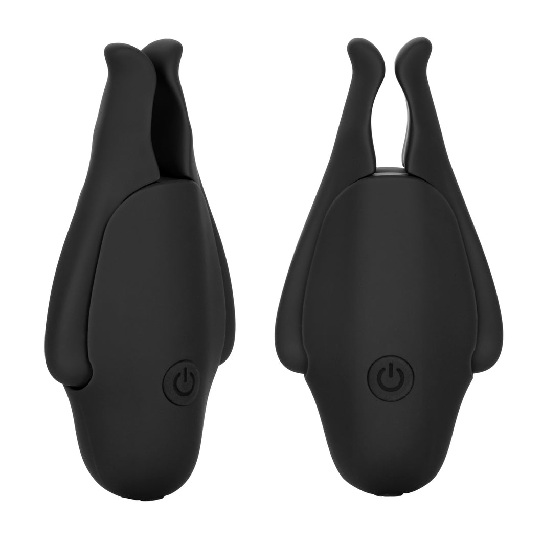 Nipple Play Rechargeable Nipplettes Vibrator Black