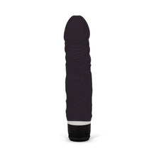 Load image into Gallery viewer, Silicone Classic Thick Veined Vibrating Dildo Vibrator Black
