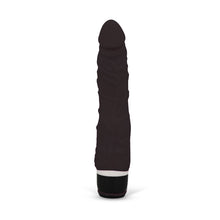 Load image into Gallery viewer, Silicone Classic Thin Veined Vibrating Dildo Vibrator Black
