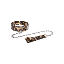 Load image into Gallery viewer, Leopard PU Collar and Leash
