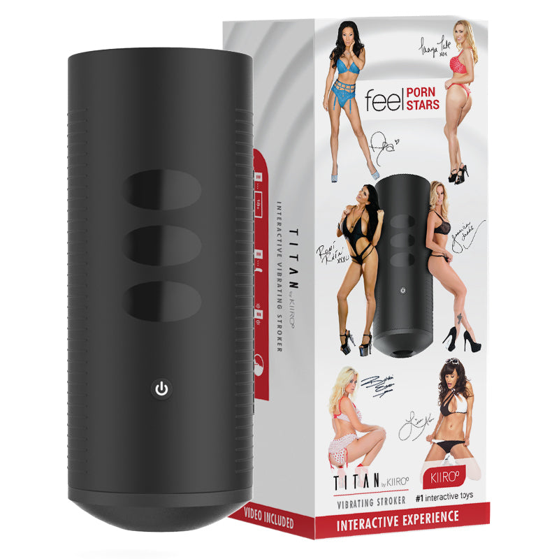 Kiiroo Titan Experience Interactive Male Masturbator Vibrating Stroker Sex Toy