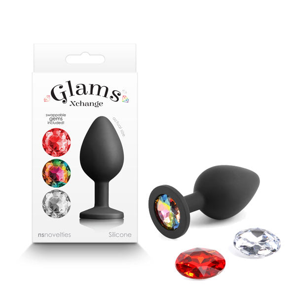 Glams Xchange Round Anal Butt Plug Jewel Medium
