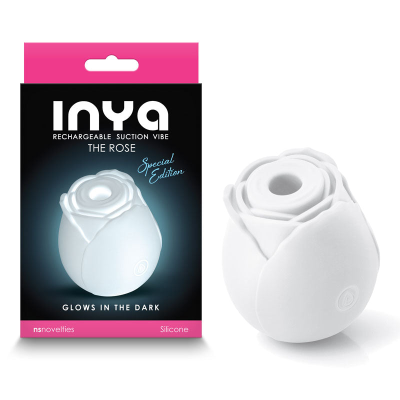 INYA The Rose Clitoral Stimulator Glow Air Pulse Sucker Vibrator USB Sex Toy