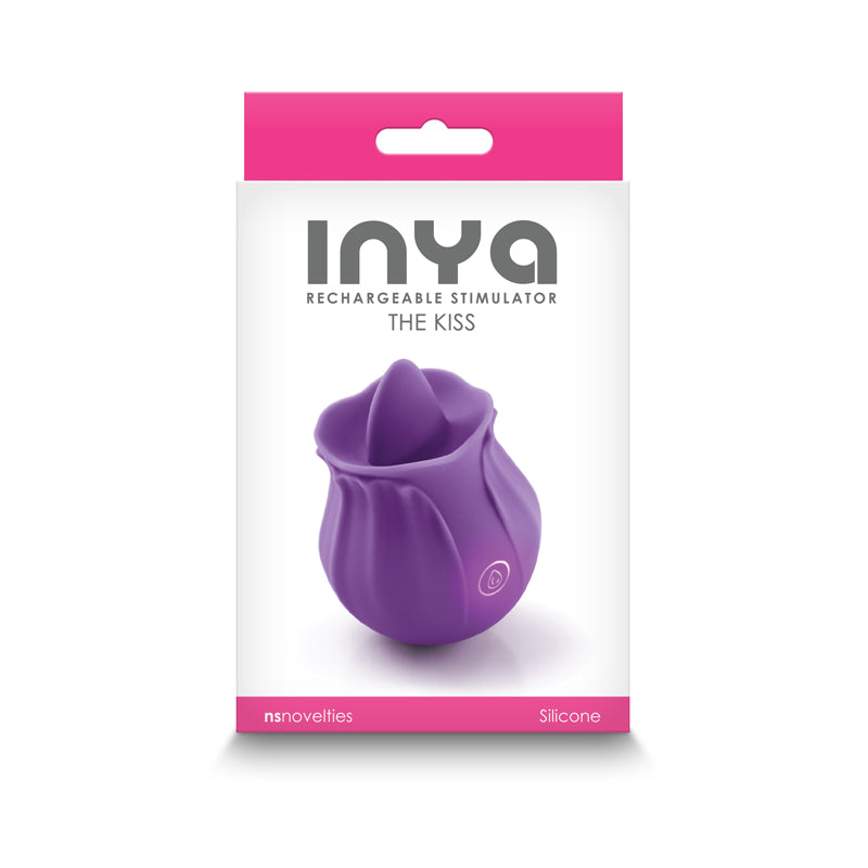 INYA The Kiss Purple USB Rechargeable Clitoral Stimulator Tongue Licker