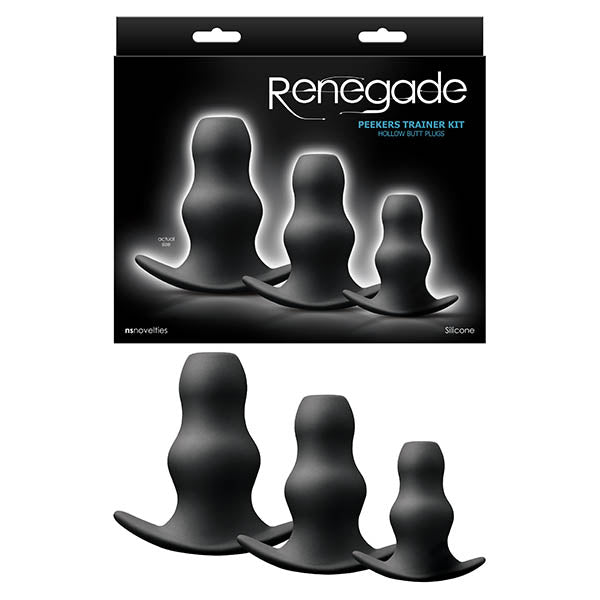 Renegade - Peeker Kit Hollow Butt Plugs - Set of 3 Sizes