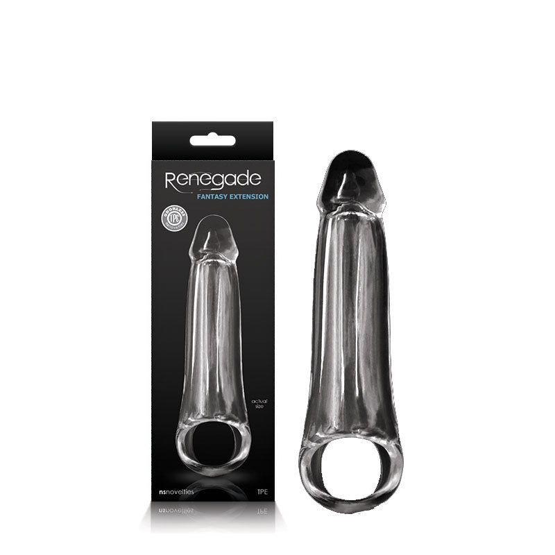 Renegade Fantasy Extension Clear Small Penis Extension Sleeve