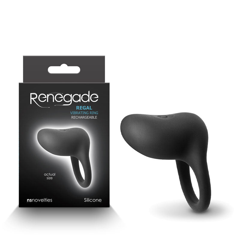 Renegade Regal - Black Cock Ring Rechargeable