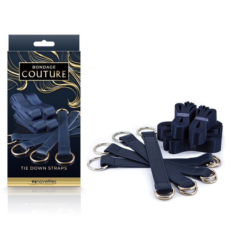 Bondage Couture Tie Down Straps - Blue