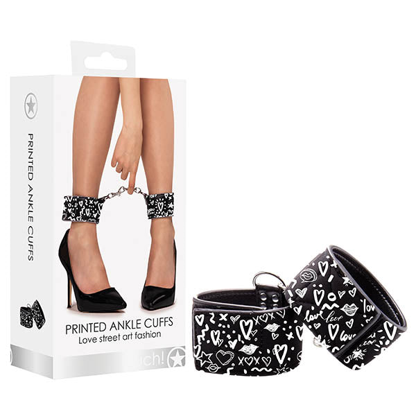 Ouch! Graffiti Ankle Cuffs