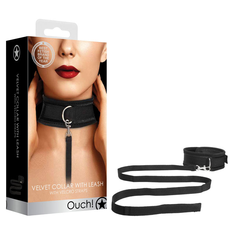 OUCH! Velvet & Velcro Adjustable Collar
