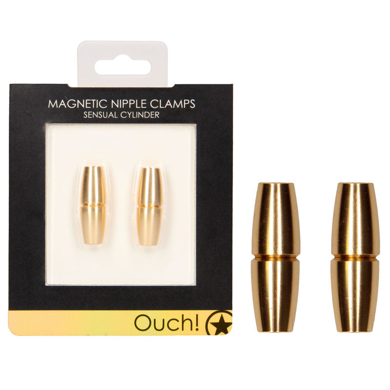 OUCH! Magnetic Nipple Clamps - Sensual Cylinder