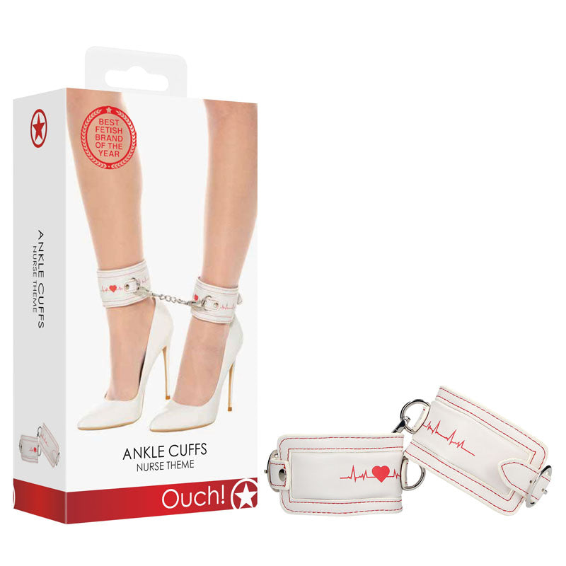 OUCH! Ankle Cuffs - Nurse Theme
