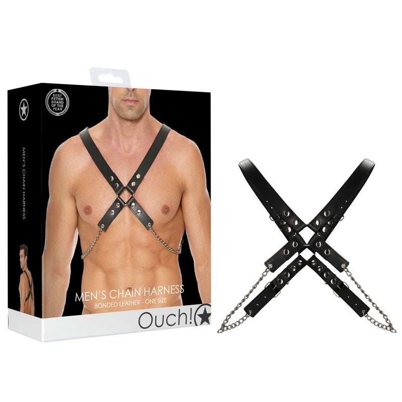 Ouch! Men's Chain Harness