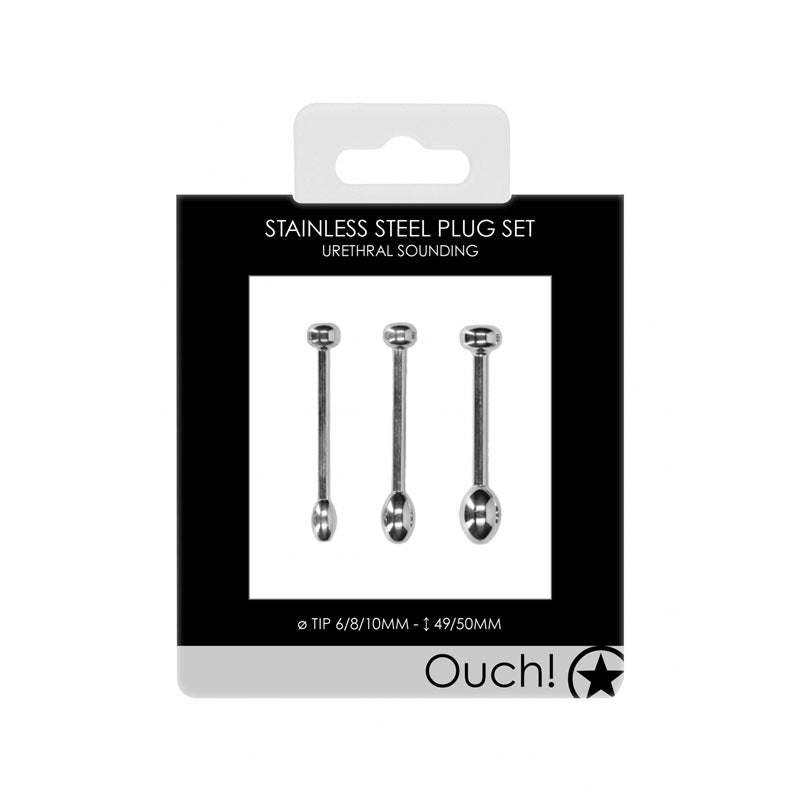 OUCH! Urethral Sounding - Metal Plug Set