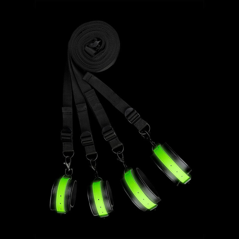 OUCH! Glow In The Dark Bed Bindings Restraint Kit