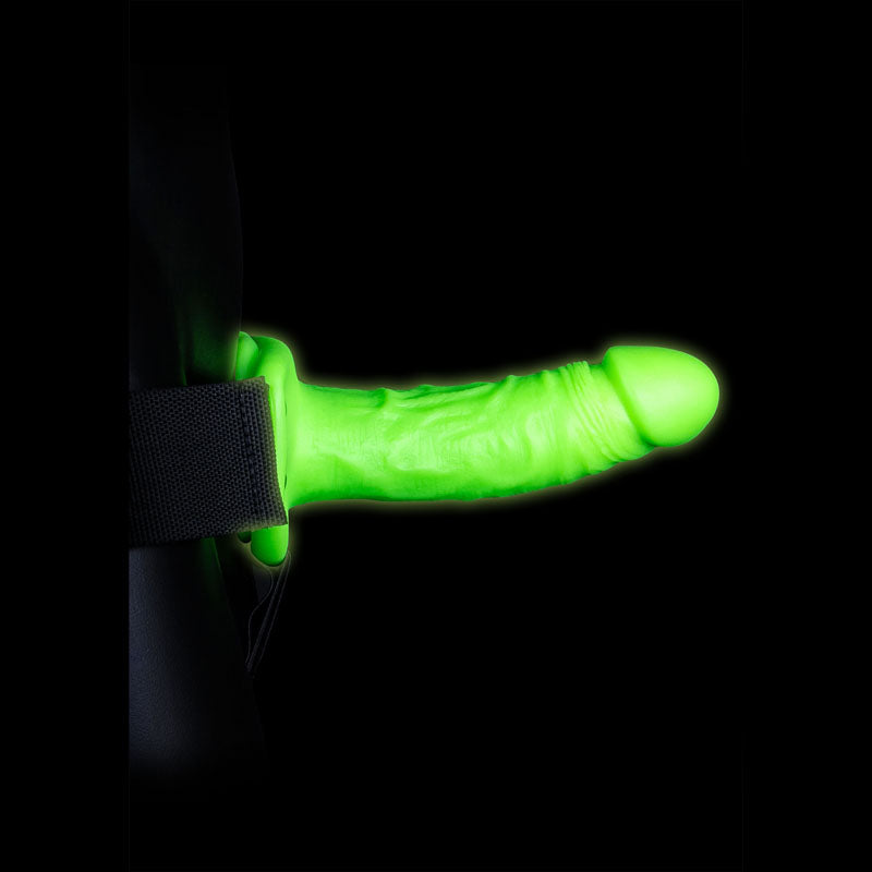 OUCH! Glow In The Dark Realistic 18 cm Strap-on Harness