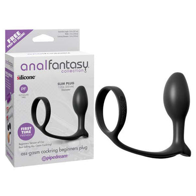 Anal Fantasy Collection Ass-Gasm Cock Ring Beginners Plug - LOVEBEE