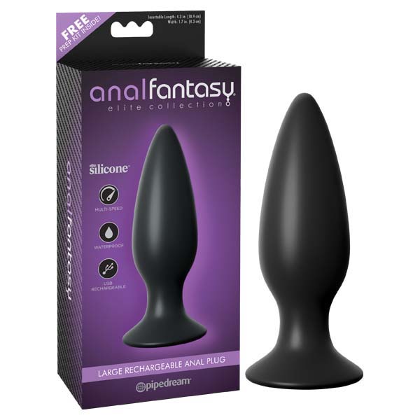 Anal Fantasy Elite Collection Large Rechargeable Anal Plug - LOVEBEE