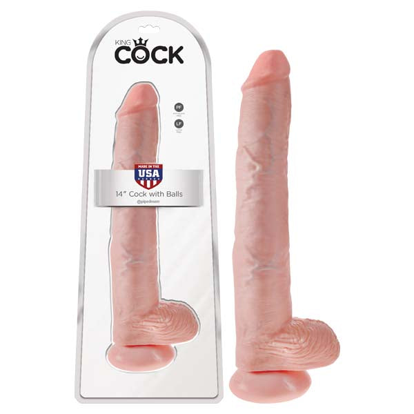 King Cock 14'' Cock with Balls