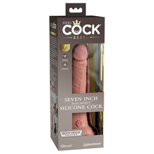 Load image into Gallery viewer, King Cock Elite 7&#39;&#39; Dual Density Cock Flesh Realistic Dildo Suction Sex Toy
