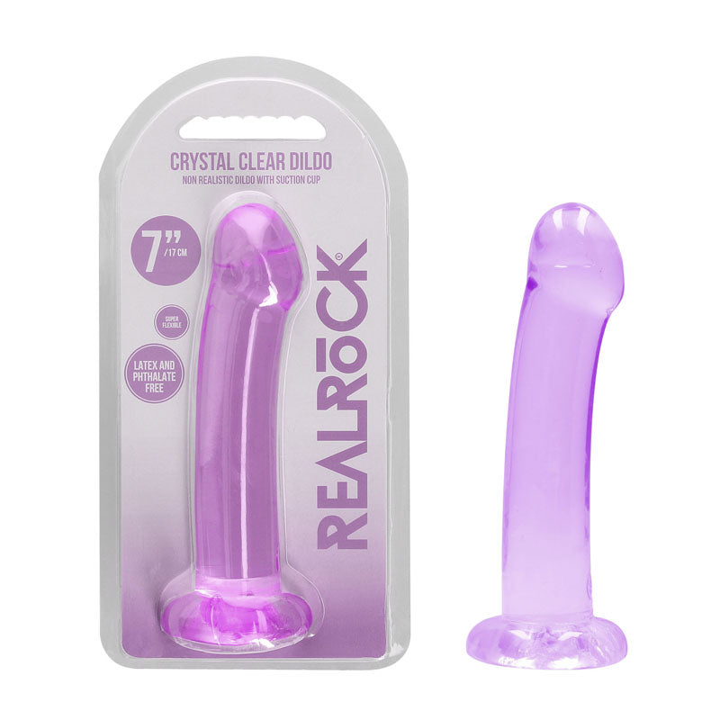 REALROCK Non Realistic Dildo With Suction Cup - 17 cm