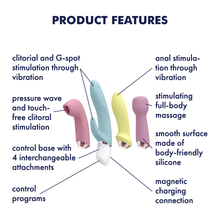 Load image into Gallery viewer, Satisfyer 4x Vibrators Clitoral Stimulator Sucker GSpot Rabbit Anal Wand Sex Toy
