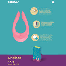 Load image into Gallery viewer, Satisfyer Endless Joy Couples Vibrator USB Clitoral Penis Stimulator
