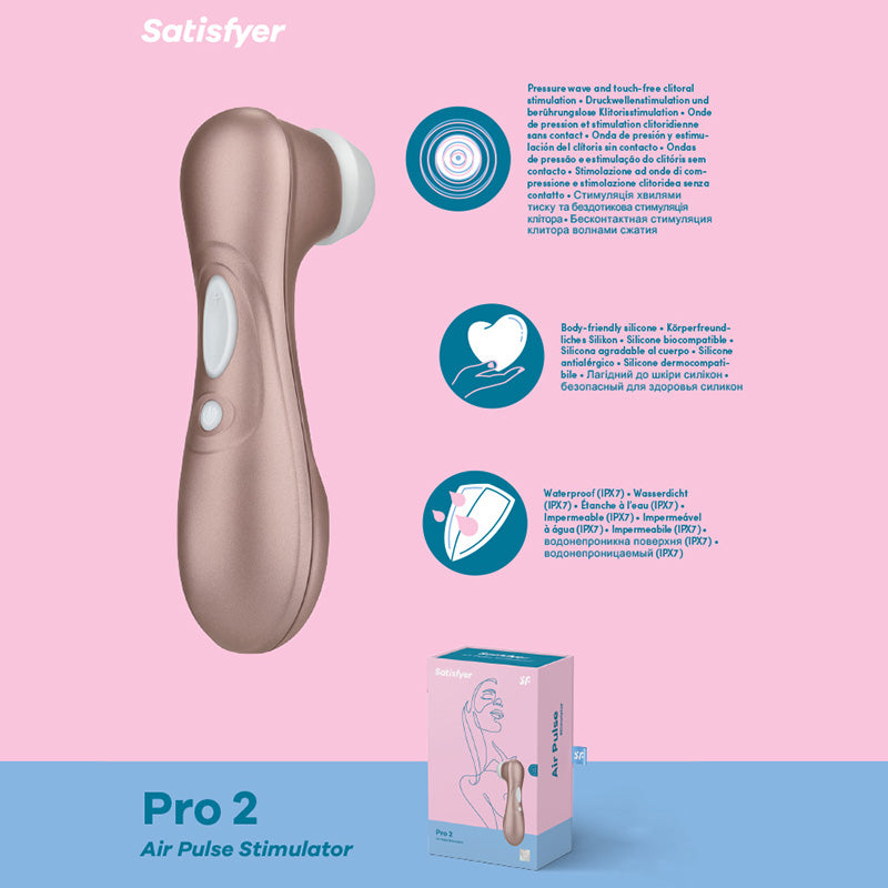 Satisfyer Pro 2 G2 Clitoral Air Pulse Stimulator Clit Sucker Vibrator