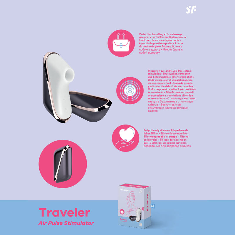 Satisfyer Pro Traveler Clitoral Stimulator Clit Sucker Rechargeable USB Sex Toy