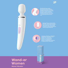 Load image into Gallery viewer, Satisfyer Wand Woman 13.4&quot; Vibrating Massager Clitoral Stimulator USB Sex Toy
