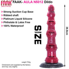 Load image into Gallery viewer, FAAK N5012 Aula 14.5&quot; Large Platinum Liquid Silicone Anal Plug Dildo
