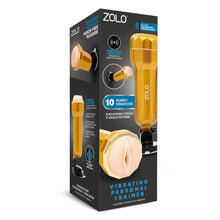 Load image into Gallery viewer, Zolo Vibrating Personal Trainer 3D Textured Hands-Free Pocket Pussy USB
